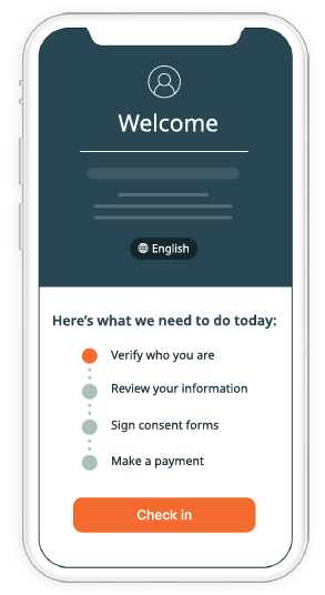 Phreesia mobile patient intake check in on phone