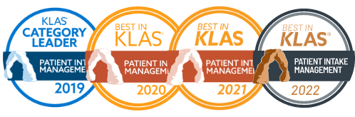 Best In KLAS logos 2019, 2020, 2021, and 2022
