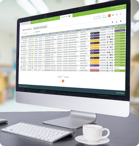 Referral management system for upcoming patient appointments