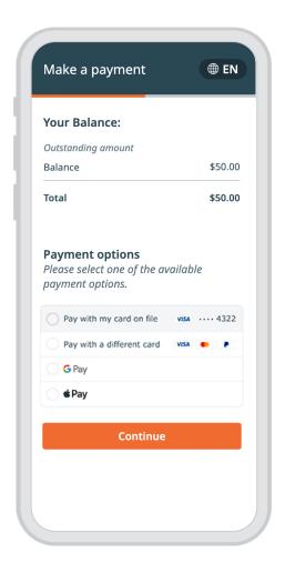 Making a payment using Google Pay on mobile phone
