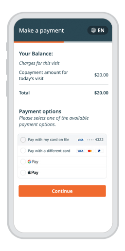 Make a payment using Google Pay on mobile phone