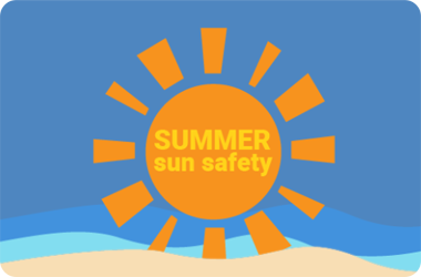 Click to open larger screenshot of Sun Safety health campaign