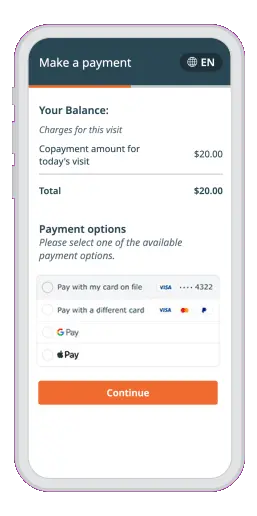 STATIC - Make a payment using Apple Pay on mobile phone