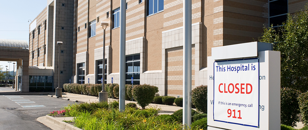 PHR - In-Blog Image - Safeguard your Revenue - 3 Closed sign on hospital plaque