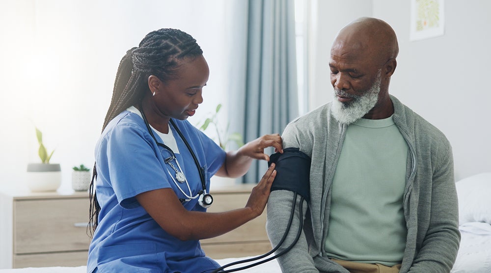 PHR - Blog Image - Every Call Counts - Image 2 V2 250805 Nurse checking blood pressure