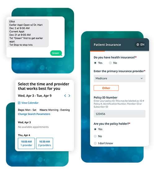 Appointments-phone-image Phreesia appointment screens on cell phone