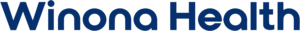 Winona Health logo in river blue, displaying the organization name in bold, modern sans-serif typography