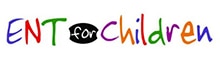ENT for Children logo with colorful letters and a cartoon ear icon in the center