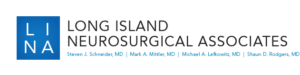 Long Island Neurosurgical Associates logo with names of four neurosurgeons: Steven J. Schneider MD, Mark A. Mittler MD, Michael A. Lefkowitz MD, and Shaun D. Rodgers MD