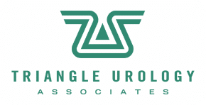 Triangle Urology Associates logo featuring a geometric teal triangle design with the company name below