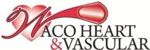 Waco Heart & Vascular logo featuring a stylized red heart with a stethoscope wrapped around it